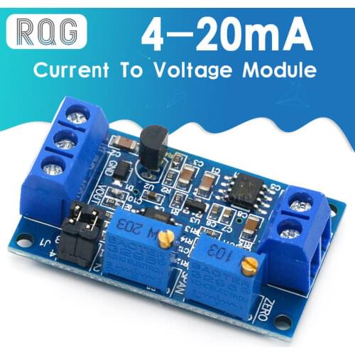 Current To Voltage Module 0 -20mA/4 -20mA to 0- 3.3V/0 -5V/0 -10V Voltage Transmitter Signal Converter Module