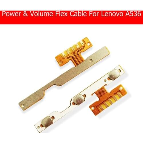 Genuine Power & Volume Flex Cable For Lenovo A536 Volume Power Side Button Switch For Lenovo A536 Audio Control Flex Ribbon
