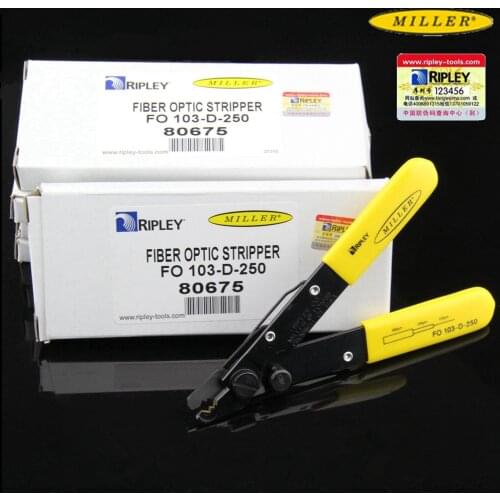 Original imported Miller Fiber Optic Stripper FO103-D-250 double port fiber loose tube stripping pliers 80675 900μm 250μm 125μm