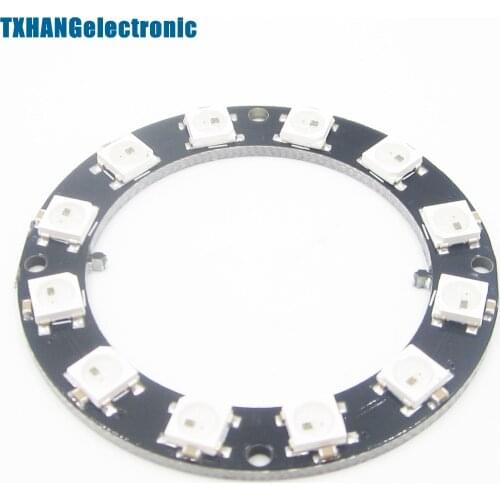 RGB LED Ring - 12 x WS2812 5050 RGB LED with Integrated Drivers TOP