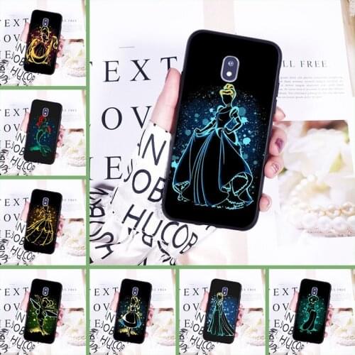 Silicone Phone Case For Samsung Galaxy J4 J6 J8 Plus 2018 J2 J5 J7 Prime J3 J5 J7 2015 2016 2017 Cartoon Princess Back Cover