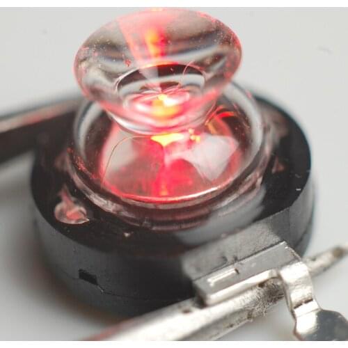 10pcs lot Real Full Watt 3W red light Wine-glass-shape High Power LED lamp Bulb 110-120LM LEDs Chip For 3W - 18W Spot light