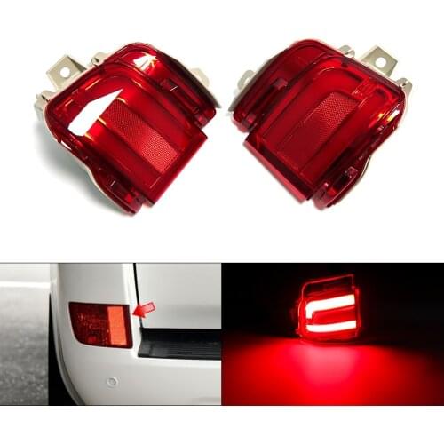 LED Rear Bumper Reflector Light Fog Lamp Replacement Trim Accessories For Toyota Land Cruiser 200 FJ200 LC200 8 /2015-2021