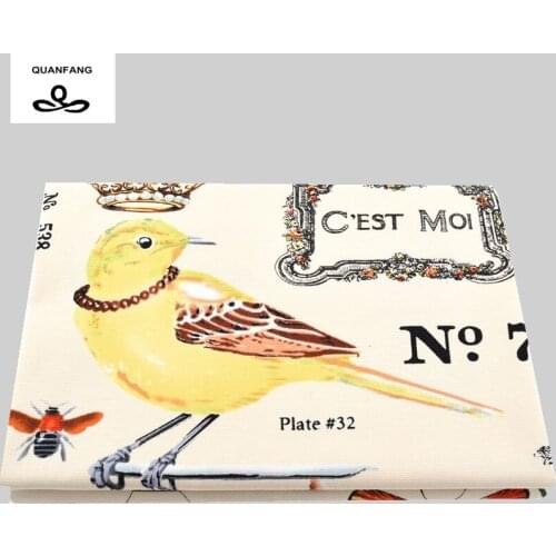 100% Cotton Canvas Fabric For Handmade Fabrics Cloth For Sofa Curtain Bag Shoes Home Decration Material Coffee Tissue Half Yard