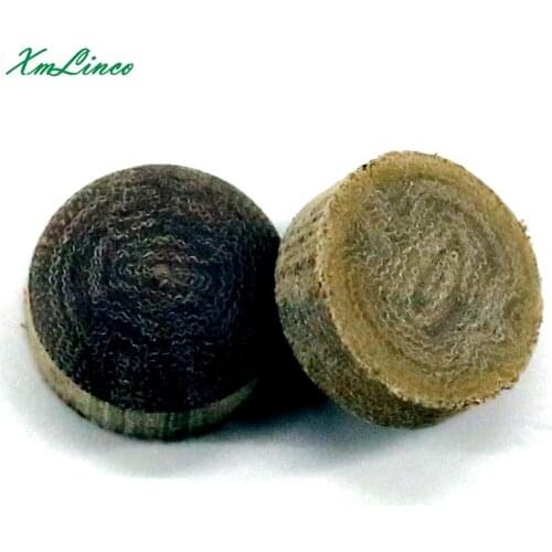 Xmlinco 10pcs lot baketilte brown high hardness jump break billiard pool cue tips dia size12/13/14mm