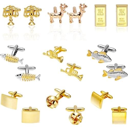 MeMolissa Mix Hotsale Styles Cuff Button MOQ 1pair Sport Music Animal Car Tool Casino Styles Option Cufflinks abotoadura