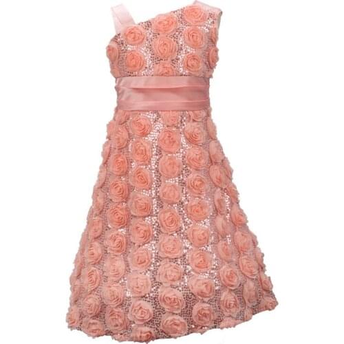 Yatheen Big Girl 7-16T Floral 3D Flower Formal Kids Dress Party Dresses