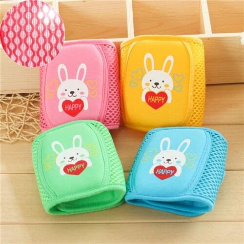 1 Pair Cartoon Breathable Baby Kneepad Spring Summer Autumn Safe Exercise Keeper Learn To Walk Best Knee Protection