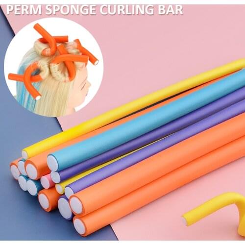 10pcs Heatless Curling Rod Lazy Curler Flexible Curling Ribbon Curling Rod Hair Curling Ribbon Hair Curler DIY Rollers Styling