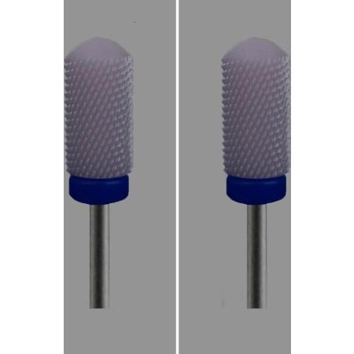 2pcs Pink Ceramic Nail Drill Bit - Large Smooth Top Bit - M