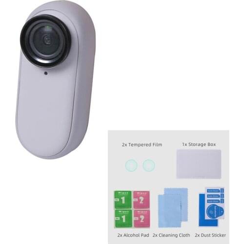 2Pcs Tempered Glass Film HD Lens Protector Scratch-Proof Film Set For Insta360 GO 2 Camera Accessories