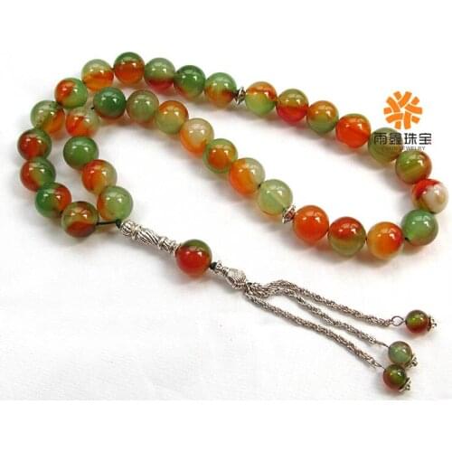 2020 New Arrival Natural Stone bead Islamic musilm 33 prayer beads tashih Rosary beads for gift by free shipping;100% Original