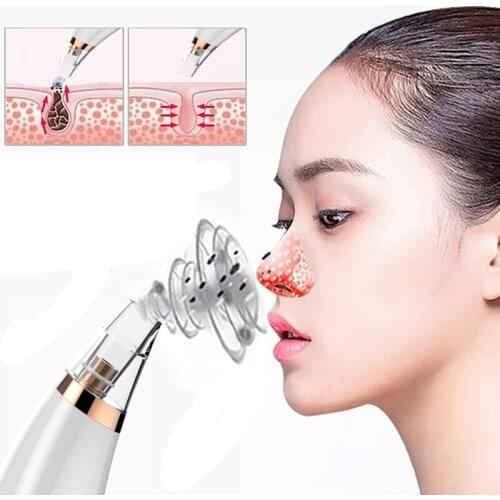 3 Vacuum Suction Heads Multifunctional Face Cleaning Device Electric Vacuum Black Head Remover Lighten Fine Wrinkles Oil Control