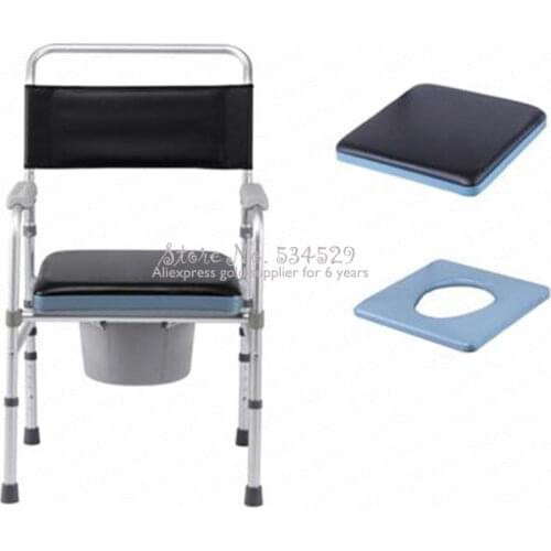 30%Bedside Commode Chair Shower Chair for Senior Adults Elderly Adjustable Height, Folding, Medical Toilet Chair Stool