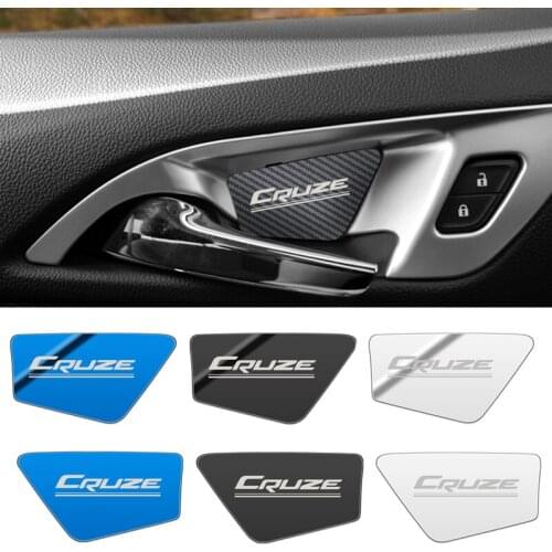 4pcs Car interior door handle ornament case for Chevrolet Cruze 2015-2019 Accessories Car Styling