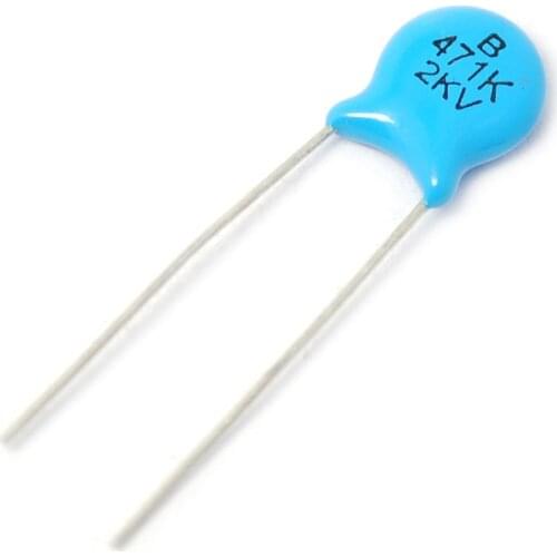 50PCS/LOT High Voltage Ceramic Capacitor 471K 2KV/471 470PF 2000V