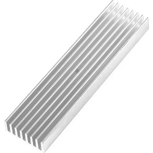 100* 25* 10mm Aluminium Heatsink Radiator Diffusion Cooling Fin Heat Sink Module Cooler For Electronic Integrated Circuit Chip