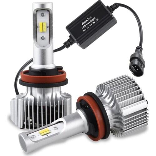 VooVoo Car LED H4 Compact Headlight H7 H11 9005 HB3 9006 HB4 H1 Auto Bulbs 6000K Turbo Flip Led 8000LM H8 880 H27 Fog Lamp