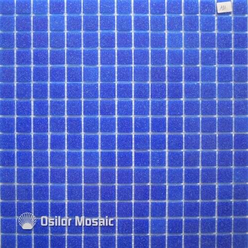 Free shipping deep blue glass mosaic tile outdoor wall tile floor tile swimming pool mosaic tiles