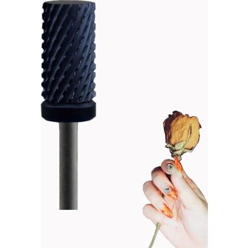 Black Ceramic Nail Drill Bit - Small Barrel Bit XC