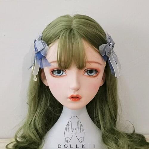 Dollkii 13) Female Girl Silica Resin Cosplay BJD Cross Dressing Kigurumi Head Mask Anime Role Play Party Crossdresser Doll Mask
