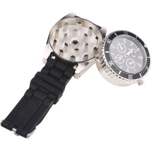 Smoke Accesoires Electronic Watch Zinc Alloy Smoke Grinder Portable Watch Zinc Grinder 2021 New Smoke Grinder