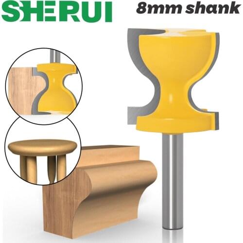 1pc 8mm shank Window Sill Door Pull Edge Router Bit C3 Carbide Tipped Edge End Mill Chair Stool Milling Cutters
