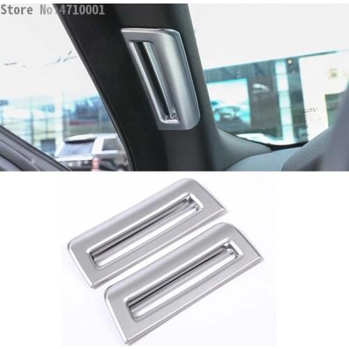 ABS Chrome Car Pillar Post Air Conditioner Outlet Vent Cover Trim 2pcs For Land Rover Range Rover VELAR 2017 Car-styling