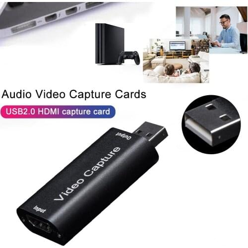 Audio Video Capture Cards USB 1080p USB2.0 Record Via DSLR Camcorder Camera High Definition Acquisition Live Broadcasting