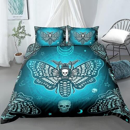 3D Fantasy Butterfly Pattern Printed Quilt Covers Bedding Sets for Home Bedroom Duvet Cover with Pillowcase US King Queen Size