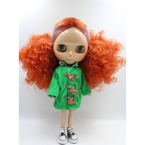 Free Shipping big discount RBL-320 DIY Nude Blyth doll birthday gift for girl 4colour big eye doll with beautiful Hair cute toy