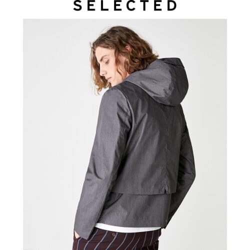 SELECTED Autumn Mens Hooded Trendy Outwear New Business Casual Jacket Coat S | 419321525