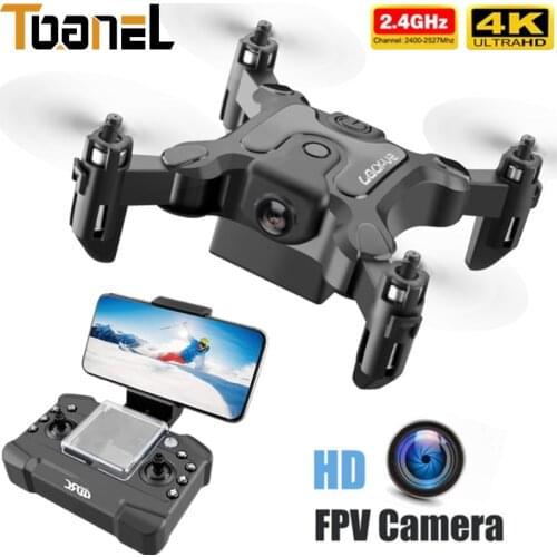 Hot Selling V2 Mini Drone 4K 1080P HD Camera WiFi FPV Air Pressure Altitude Hold Quadcopter Foldable RC Helicopter Kid Toy Gift