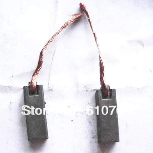 Lot10 Wire Leads Electric Generator Motor Graphite Carbon Brushes 5x7x20mm Alternator Power Tool Generic Car Vehicle Regulator