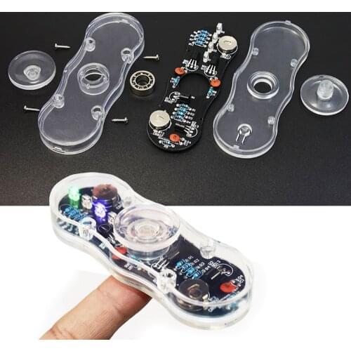 Diy electronic kit Spinner soldering kit colorful diode Electronic training set POV Rotate Fingertip gyro