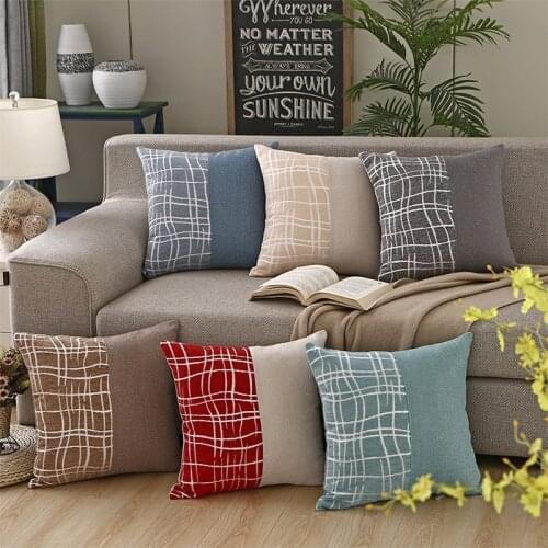 45*45cm Nordic Home Decor Pillowcover Geometry Stripe Living Room Decorative Throw Cushion Cover Outdoor Pillowcase 40787
