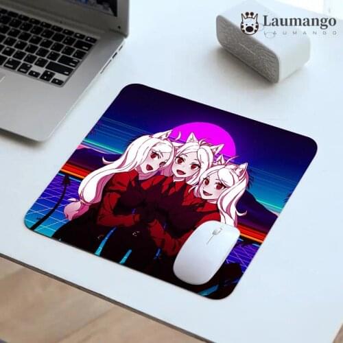 Cheap Mouse Pad Small Mousepad Anime Helltaker Office Gamer Desk Mat Keyboard Gaming Accessories Pc Gamer Small Deskmat Xs Xxs