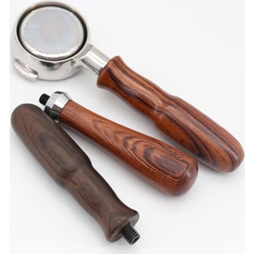 Espresso Coffee Portafilter Handle M10/M12 Cafe Machine Solid Wooden Handle Coffee Maker Tools Accessories For Barista