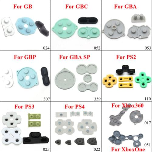 YuXi Conductive Rubber Contact Pad Button A-B D-pad for Xbox 360 One GB GBC GBA GBP ps2 ps3 ps4 Controllers Replacement part