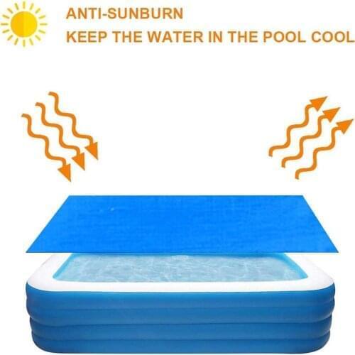Rectangular Pool Cover Tarpaulin Solar Swimming Pool Protection Cover Heat Insulation Film For Indoor Outdoor Pool Accessories