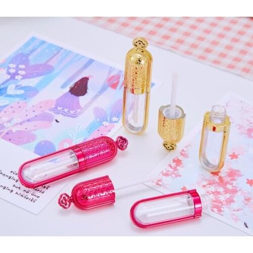 500pcs 3ml Empty Lip Gloss Tube Transparent Bottle Lip Balm Container With Crown Lid Refillable DIY Cosmetic Tool F20172573