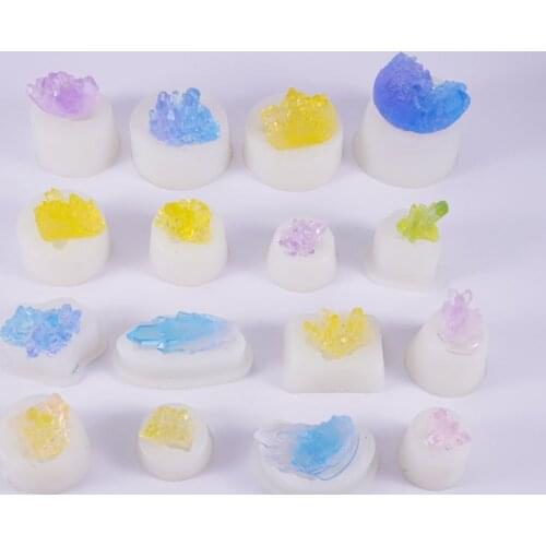 New Quartz Mold Crystal Shards Silicone Mold Agate Crystal Resin Faux Crystal Making Jewelry Accessories Epoxy Resin Jewelry