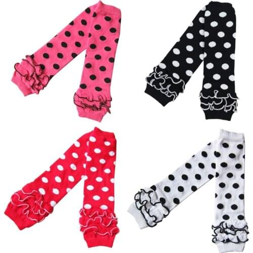 Special Offer Real Wennikids Polka Dot Baby Newborn Toddler Infant Leg Warmers Knee Long Socks Warmers