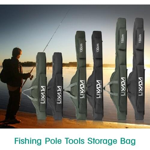 100/130/150cm Fishing Bags Portable Folding Fishing Rod Reel Carrier Bag Fishing Pole Tools Storage Case Carp Fishing Tackle