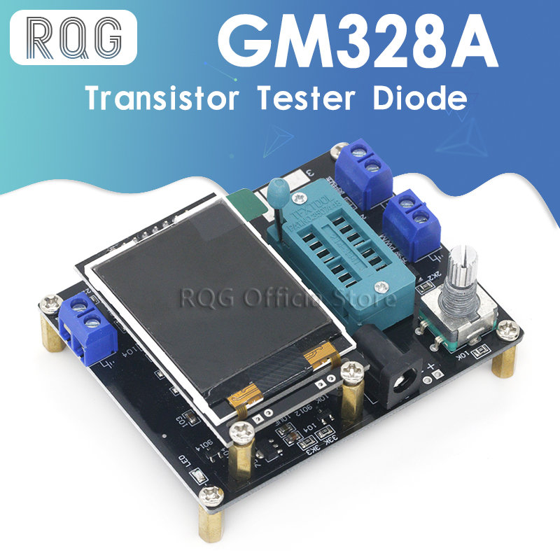 New Version GM328A Transistor Tester Diode Capacitance ESR Voltage Frequency Meter PWM Square Wave Signal Generator Soldering