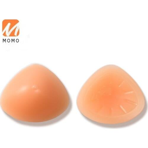 Triangle Silicone Prosthesis Breast Chest Postoperative Resection Make up Bra Special Female Breathable Fake Breast