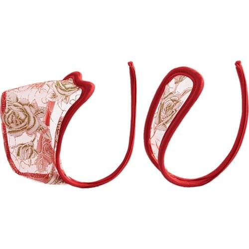 2pc Couples Thongs men Flower Lace Crocet C String Thongs Transparent Erotic Panties Invisible Floral Lingerie Underwear panties