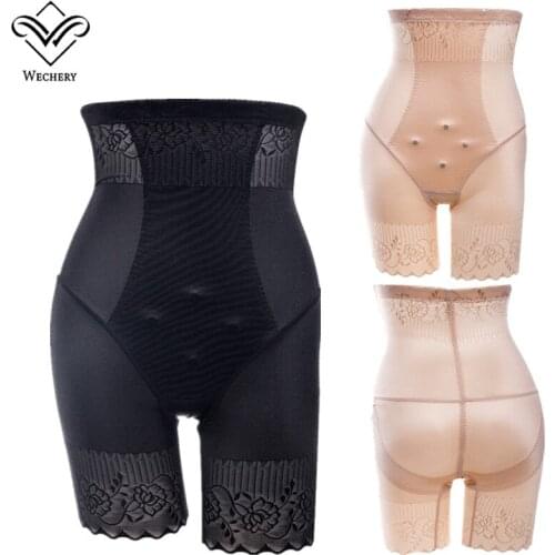 Wechery Shapewear Womens Shaper Plus Size Slimming High Waist Butt Lifter Tummy Shaper Smooth Silky High Quality Underwear