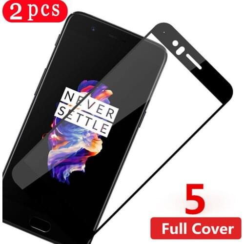 2Pcs protective film for oneplus 7 7T pro tempered glass full cover phone screen protector 6 6T 5 5T smartphone on the glass