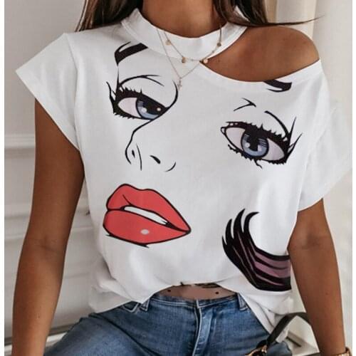 Women T Shirt Sexy Off Shoulder Solid Tops Shirt 2020 Fashion Short Sleeve Tops Casual Loose Halter Backless Elegant Lady Shirts